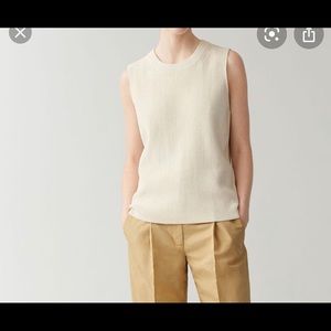 COS sleeveless knit top